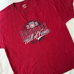 Red Baseball Hall of Fame T-Shirt